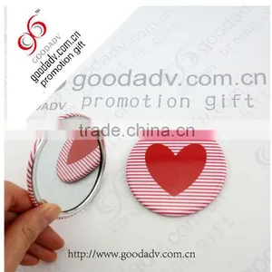 2014 Most Popular Promotion Gifts for Vip Round Pocket Mirror / Customized Logo Hand Mirror thumbnail-1