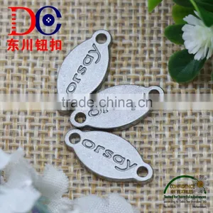 Factory Direct Sale Custom Engraved Logo Metal Plate for Jean Bags and Garment thumbnail-4
