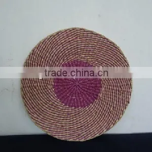 Round Seagrass Woven Placemat thumbnail-1