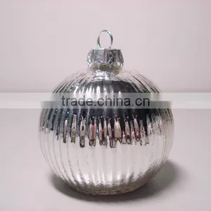 Stripe Christmas Ball Decoration thumbnail-1