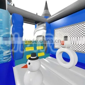 2016 New Design Wholesales Ice and Snow Theme Bouncers,outdoor Inflatable Bouncer,cute Castle thumbnail-3