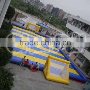 Outdoor Inflatable Soap Soccer Field Sport Games, New Inflatable Football/soccer Field for Sale thumbnail-1