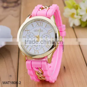 Custom Wrist Watch Silicone Rubber Wristband Watch thumbnail-3