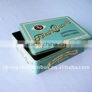 Rectangular Metal Christmas Tin Box thumbnail-6