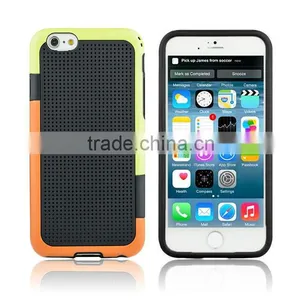 New Style Colorful Hybrid Case for Iphone6 6s Contrast Color PC + TPU Back Cover Case For Iphone 6 6S thumbnail-1