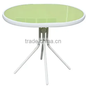 2015 Color Glass Top Cafe Table Chair Set/bistro Set thumbnail-2