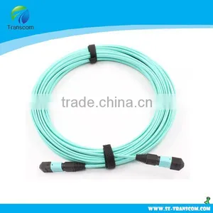 Aqua 5M OM3 Multimode MPO Fiber Jumper Cord LSZH thumbnail-1