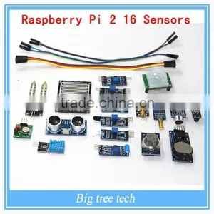 16PCS Raspberry pi 2 the Sensor Module Package 16 Kinds of Sensor F222 thumbnail-1