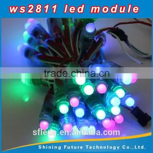 12V 12mm WS2811 Intelligent RGB Pixels IP68 Waterproof LED Light String thumbnail-3