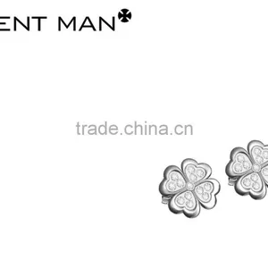 High Quality Italy Earring ,2015 Wholesale Women Gold Flower Earring,rose Gold Round Circle Shaped From Coolman thumbnail-3