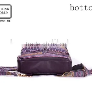 Fashionable Canvas Laptop Backpack With Handle and Shoulder Straps thumbnail-4