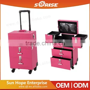 2015 Hot Recommend Pink Pvc Rolling Nail Polish Package Case thumbnail-1