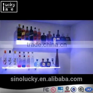 2 Tire Acrylic Led Wall Wine Display Rack thumbnail-1