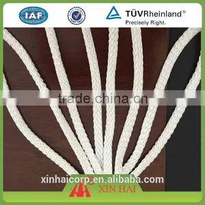 10mm White Flat Nylon Braided Ropes for Fishing Net on Trawl thumbnail-1