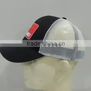 Black and White Color Trucker Mesh Baseball Hat thumbnail-3