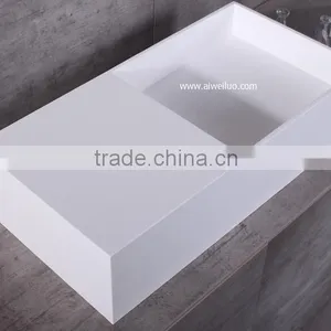 2016 New Design Resin Basin,Wash Basin Sinks, Solid Stone Resin Wash Basin, Wall Hung Wash Basin thumbnail-2