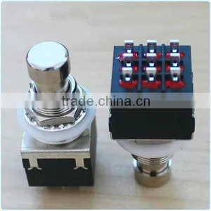 Sichuan Factory 9VDC 3pdt 9 Pins Foot Rotray Switch thumbnail-2