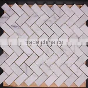 Carrara White Marble Cheap Mosaic Tiles thumbnail-5