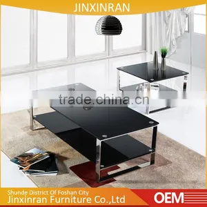 Foshan Cheap Furniture Chrome Metal Wooden Tea Table Design thumbnail-3
