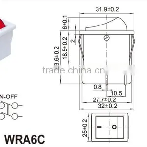 Mini Illuminated Rocker Switch,Hot Selling Rocker Switch/green Lighted Switch thumbnail-3