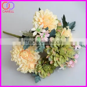 10 Heads Bush Marigold Flower Wholesale Artificial Flowers thumbnail-2