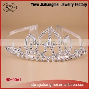 Popolar Crystal Crown Pink Comb thumbnail-1
