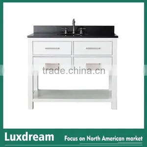 White Floor Standing Bathroom Vanity Series for USA Market thumbnail-3