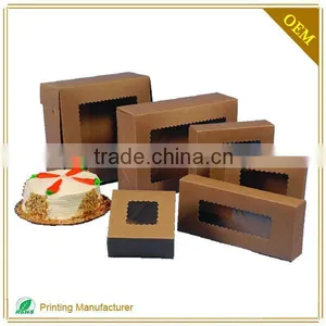 2017 Food Grade Paper Cake Sandwich Box With LOGO Printing thumbnail-1