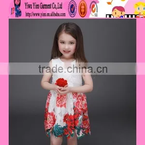 2016 Summer Hot Sale Embroidered Baby Dress Top Quality Europe Style Kids Clothes Girl Dress thumbnail-2