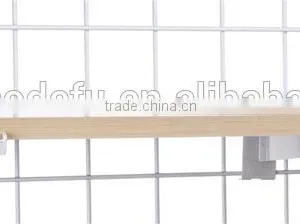 12" White Gridwall Metal Shelf Bracket for Retail Stores thumbnail-3