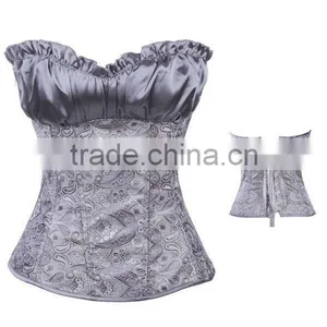 Vintage Type Factory Price Leopard Patten New Fashion Sexy Mature Women Corset thumbnail-4