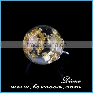 Newest Design Antique Women Style Most Fashion Resin Glass Ball Neckace Resin Flower Pendants thumbnail-5