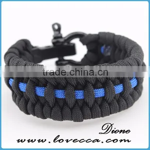 Handmade Parachute Wristband Outdoor Paracord Survival Knot Bracelet thumbnail-4