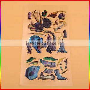 Dinosaur Deisgns Colorful Dome 3D Epoxy Stickers thumbnail-1