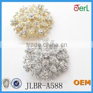 Wedding Cake Crystal Flower Rhinestone Brooch thumbnail-5