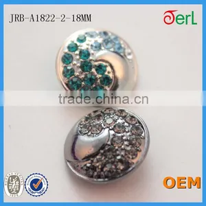 Hot Sales Popular Customized Alloy Rhinestone Buttons With Crystal for Jeans T-shirt Decoration thumbnail-2