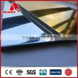 Silver/gold Mirror Finished Aluminium Composite Panel thumbnail-2
