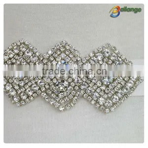 2015 Fashion Rhinestone Beaded Sash for Wedding Decoration thumbnail-3