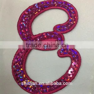 Different Kinds Sequin Embroidered Alphabet Patch thumbnail-4