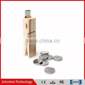 Customized Logo Engraved Wood Usb Flash Drive thumbnail-1