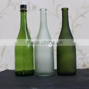 High Quality 500ml 700ml 750ml Dark Green Glass Bordeaux Red Wine Bottle thumbnail-1