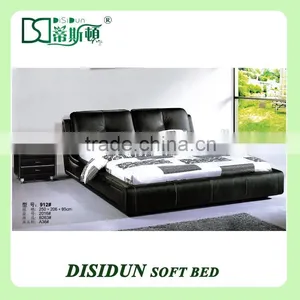 Stripe PU Modern Back Bed of Leather Optional Size DS-912 thumbnail-1