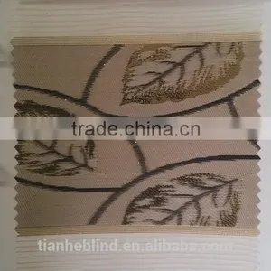 Korea Jacquard Leaves Zebra Blinds Fabrics, Sun Shade Zebra Blinds thumbnail-5