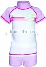Kid's Sun Protection Short Rash Guard and Pants/Spandex Lycra Swimming Rash Guard thumbnail-1