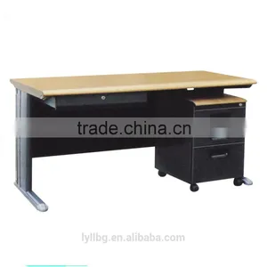 Factory Directly Metal Office Desk With One 3 Drawer Filing Cabinet thumbnail-5