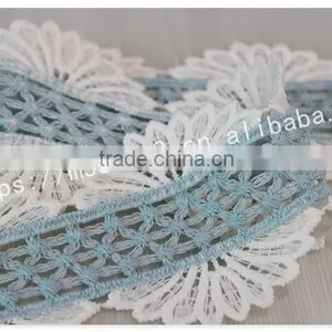 Hot Selling 7cm Width 2 Colors Embroidery Trims for Curtains Wholesale thumbnail-4