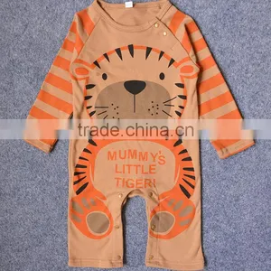 Newborn Cartoon Baby Rompers Orangic Clothes Bodysuit Jumpsuit for 0-18M thumbnail-3