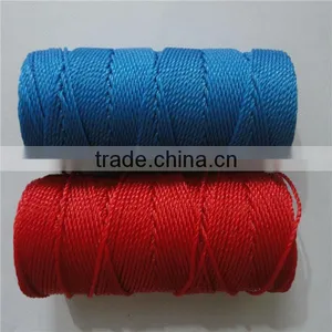1.4mm Colorful Twisted (polyethylene) pe and pp Rope Twine With Low Price thumbnail-1