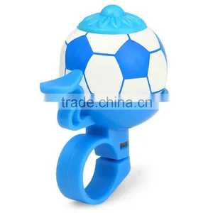 3 Colors Football Bike Bell Bicycle Horn Loud Road MTB Bike Horn Soccer Bicycle Bell Handles Ring Flexible Crisp Sound Handlebar thumbnail-2