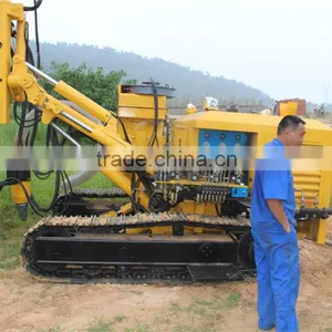 High Air Pressure Crawler Hydraulic Drilling Rig G150YF For Depth 60 Meters thumbnail-3